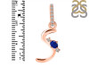 Lapis & White Topaz Alphabet S Pendant LLP-RDA-45.