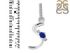 Lapis & White Topaz Alphabet S Pendant LLP-RDA-45.