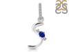 Lapis & White Topaz Alphabet S Pendant LLP-RDA-45.