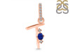 Lapis & White Topaz Alphabet T Pendant LLP-RDA-46.