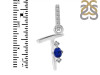 Lapis & White Topaz Alphabet T Pendant LLP-RDA-46.