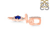 Lapis & White Topaz Alphabet T Pendant LLP-RDA-46.