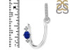 Lapis & White Topaz Alphabet U Pendant LLP-RDA-47.