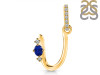 Lapis & White Topaz Alphabet U Pendant LLP-RDA-47.