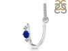 Lapis & White Topaz Alphabet U Pendant LLP-RDA-47.