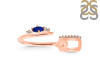Lapis & White Topaz Alphabet U Pendant LLP-RDA-47.