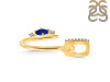 Lapis & White Topaz Alphabet U Pendant LLP-RDA-47.