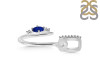 Lapis & White Topaz Alphabet U Pendant LLP-RDA-47.