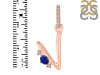 Lapis & White Topaz Alphabet V Pendant LLP-RDA-48.