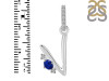 Lapis & White Topaz Alphabet V Pendant LLP-RDA-48.