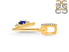 Lapis & White Topaz Alphabet V Pendant LLP-RDA-48.