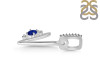 Lapis & White Topaz Alphabet V Pendant LLP-RDA-48.