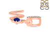 Lapis & White Topaz Alphabet W Pendant LLP-RDA-49.