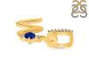 Lapis & White Topaz Alphabet W Pendant LLP-RDA-49.