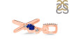 Lapis & White Topaz Alphabet X Pendant LLP-RDA-50.
