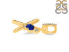 Lapis & White Topaz Alphabet X Pendant LLP-RDA-50.