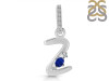 Lapis & White Topaz Alphabet Z Pendant LLP-RDA-52.