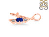 Lapis & White Topaz Alphabet A Pendant LLP-RDA-53.