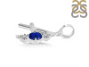 Lapis & White Topaz Alphabet A Pendant LLP-RDA-53.