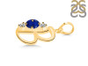 Lapis & White Topaz Alphabet B Pendant LLP-RDA-54.