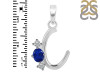 Lapis & White Topaz Alphabet C Pendant LLP-RDA-55.
