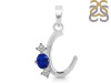 Lapis & White Topaz Alphabet C Pendant LLP-RDA-55.