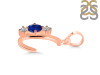 Lapis & White Topaz Alphabet C Pendant LLP-RDA-55.