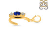 Lapis & White Topaz Alphabet C Pendant LLP-RDA-55.