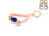 Lapis & White Topaz Alphabet D Pendant LLP-RDA-56.