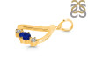 Lapis & White Topaz Alphabet D Pendant LLP-RDA-56.