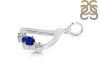 Lapis & White Topaz Alphabet D Pendant LLP-RDA-56.