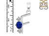 Lapis & White Topaz Alphabet F Pendant LLP-RDA-58.