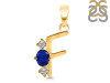 Lapis & White Topaz Alphabet F Pendant LLP-RDA-58.
