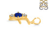 Lapis & White Topaz Alphabet F Pendant LLP-RDA-58.