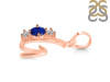 Lapis & White Topaz Alphabet G Pendant LLP-RDA-59.