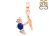 Lapis & White Topaz Alphabet H Pendant LLP-RDA-60.