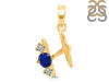 Lapis & White Topaz Alphabet H Pendant LLP-RDA-60.