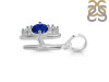 Lapis & White Topaz Alphabet H Pendant LLP-RDA-60.