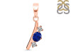 Lapis & White Topaz Alphabet I Pendant LLP-RDA-61.