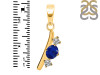Lapis & White Topaz Alphabet I Pendant LLP-RDA-61.