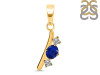 Lapis & White Topaz Alphabet I Pendant LLP-RDA-61.