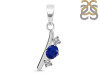 Lapis & White Topaz Alphabet I Pendant LLP-RDA-61.