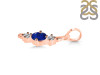 Lapis & White Topaz Alphabet I Pendant LLP-RDA-61.