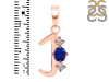 Lapis & White Topaz Alphabet J Pendant LLP-RDA-62.
