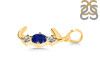 Lapis & White Topaz Alphabet J Pendant LLP-RDA-62.