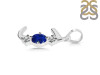 Lapis & White Topaz Alphabet J Pendant LLP-RDA-62.