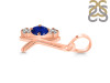 Lapis & White Topaz Alphabet K Pendant LLP-RDA-63.