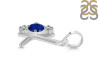 Lapis & White Topaz Alphabet K Pendant LLP-RDA-63.