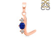 Lapis & White Topaz Alphabet L Pendant LLP-RDA-64.