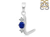 Lapis & White Topaz Alphabet L Pendant LLP-RDA-64.